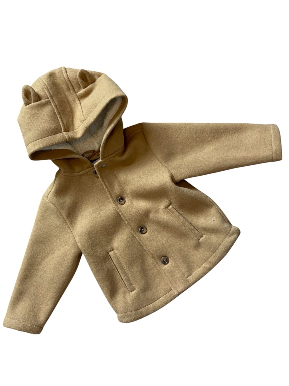 2T Old Navy Bear Ears Felt Jacket with Lined Hood